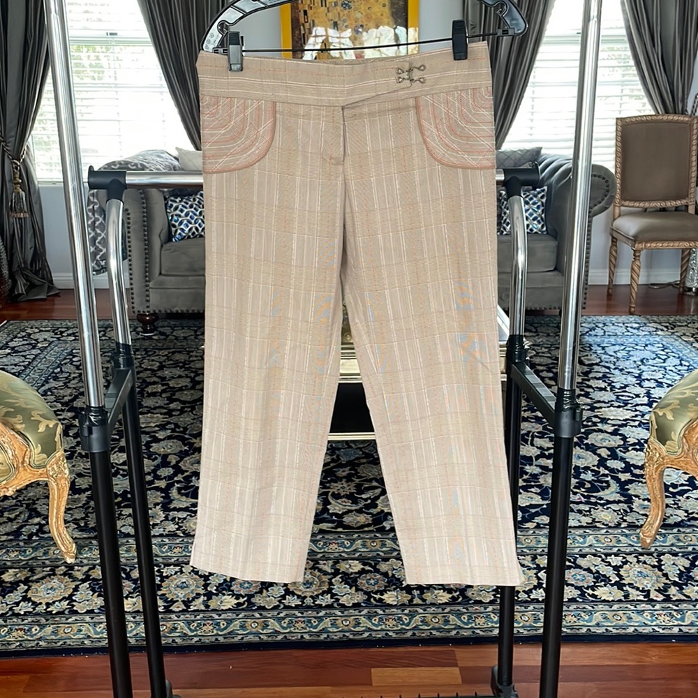 Emphasis cropped plaid pants size 2. Light weight